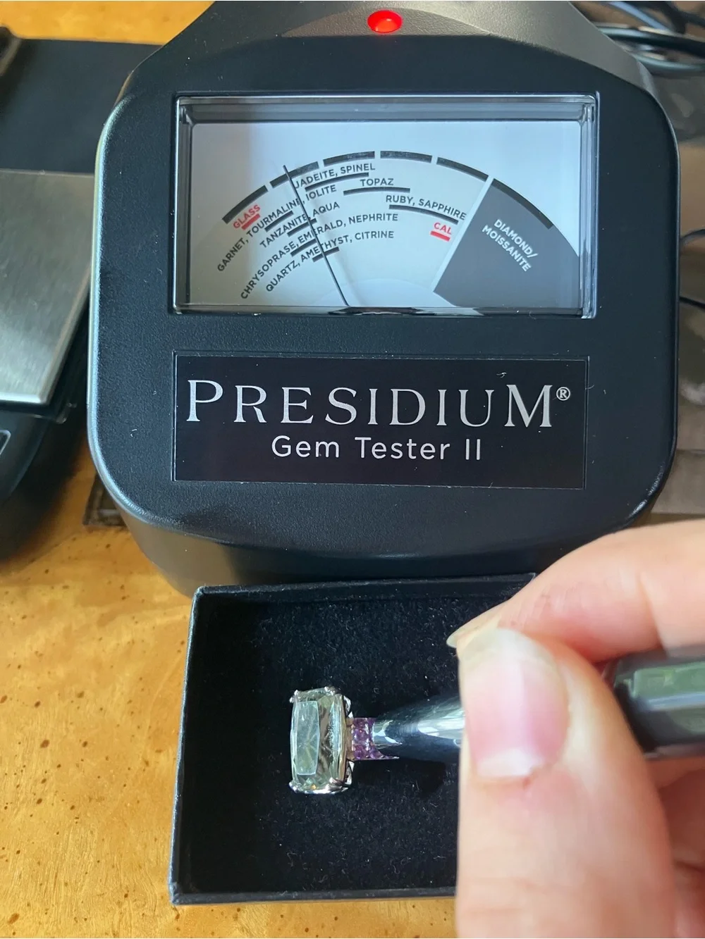 Genuine Prasiolite African Amethyst Ring Size 8